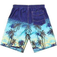 Mens Quick Drying Waterproof Seaside Vacation Beach Shorts Casual Loose Fifth Swimming Pants