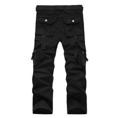 Mens Millitary Tactical Cotton Loose Trousers Casual Multi Pocket Cargo Pants