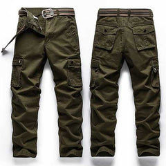 Big Size 30-48 Multi Pocket Cargo Pants Fashion Mens Outdoor Army Casual Cotton Trousers