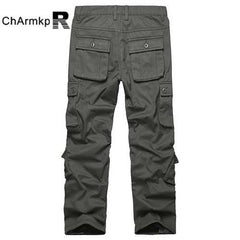 Mens Loose Thick Warm Cargo Pants