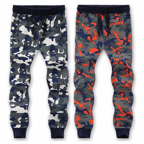 Big Size S-6XL Camouflage Running Drawstring Sweatpants Mens Casual Drawstring pants