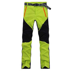 Mens Outdoor Quick Drying Climbing Pants Spell Color Breathable Sport Pants