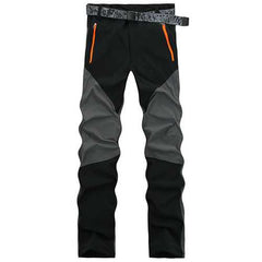 Mens Outdoor Quick Drying Climbing Pants Spell Color Breathable Sport Pants