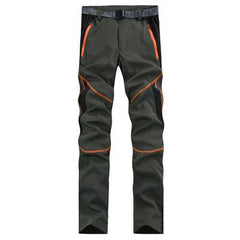 Mens Spring Outdooors Quick Drying Stitching SporT-pants Waterproof Breathable Climbing Trousers