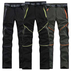 Mens Spring Outdooors Quick Drying Stitching SporT-pants Waterproof Breathable Climbing Trousers