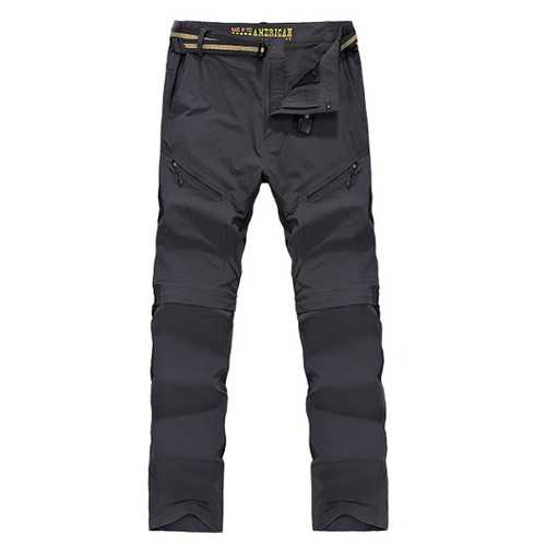 Summer Outdoor Hiking Pants Quick Drying Breathable Trousers Lovers Removable Thin Pants