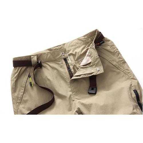 Men's Summer Outdoors Quick Drying Pants Pure Color Detachable Resistant Sun Trousers