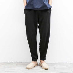 Fashion Loose Linen Cotton Pants