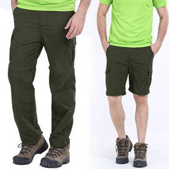 Large Size S-5XL Outdoor Quick Drying Pants Summer Mens Detachable Sun-proof Hiking Pants