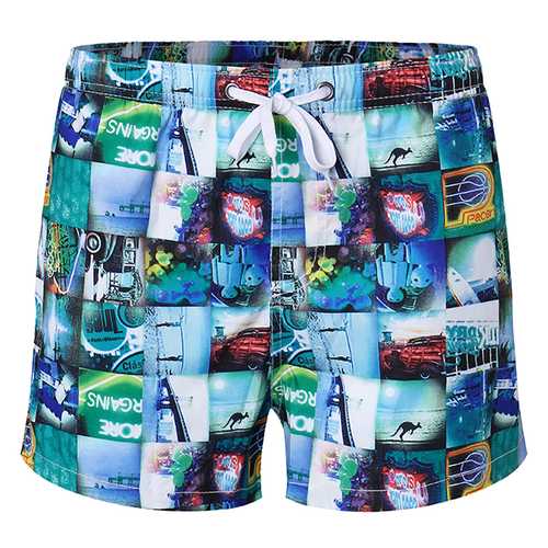 SEOBEAN Loose Summer Breathable Sport Quick Drying Beach Surf Board Shorts Casual Hawaiian Style