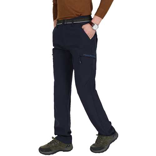 Outdoor Casual Quick Drying Pants Men's High Waist Loose Multi Pockets Pants