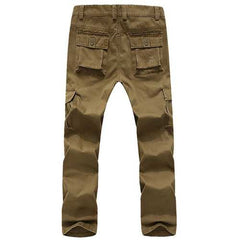 Large Size Outdoor Multi-pocket Overalls Trousers Men's Casual Cotton Wear-resisting Cargo Pantsa