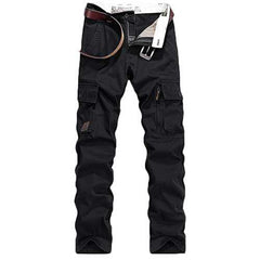 Large Size Outdoor Multi-pocket Overalls Trousers Men's Casual Cotton Wear-resisting Cargo Pantsa