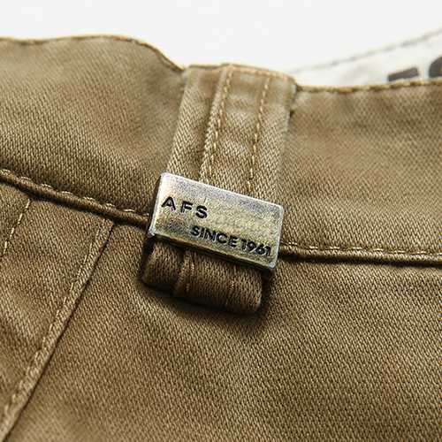 Large Size Outdoor Multi-pocket Overalls Trousers Men's Casual Cotton Wear-resisting Cargo Pantsa