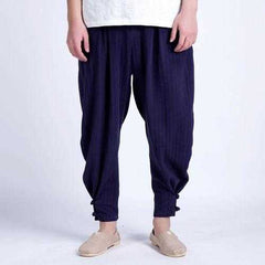 Men's Breathable Casual Small Feet Loose Haren Pants