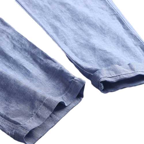 Chinese Style Breathable Cotton Linen Loose Pants