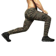 Mens Fashion Camo Compression Sports Pants