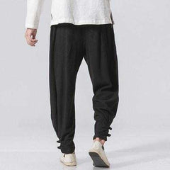 Men's Casual Baggy Cotton Linen Harem Pants