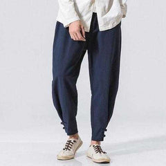 Men's Casual Baggy Cotton Linen Harem Pants