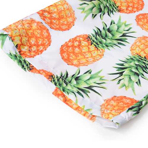 Mens Summer Quick Drying 3D Pineapple Printing Drawstring Be