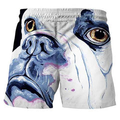 3D Dog Creative Printing Summer Leisure Beach Board Shorts f