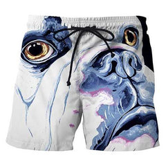 3D Dog Creative Printing Summer Leisure Beach Board Shorts f