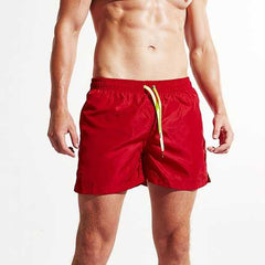 Mens Solid Color Summer Soft Home Sports Board Beach Shorts