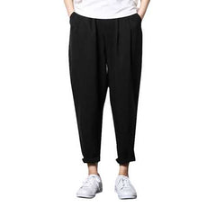 Men's Thin Flax Ankle-Length Lounge Pants