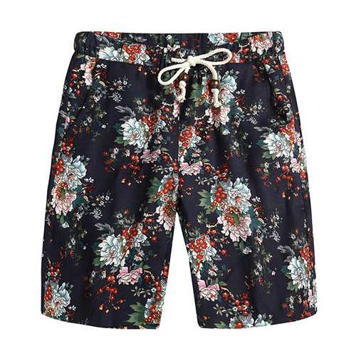 Floral Printing Ethnic Pattern Leisure Beach Board Shorts