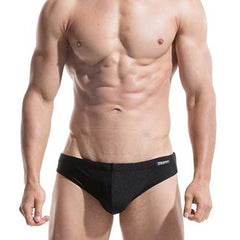 Mens Front Padded Sexy Low Rise Swimwear Swimming Trunks