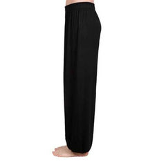 Mens Modal High Elastic High Rise Harem Pants Solid Color Loose Thin Yoga Pants