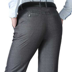 Mens Loose Thin Full Length Zipper Fly Pants