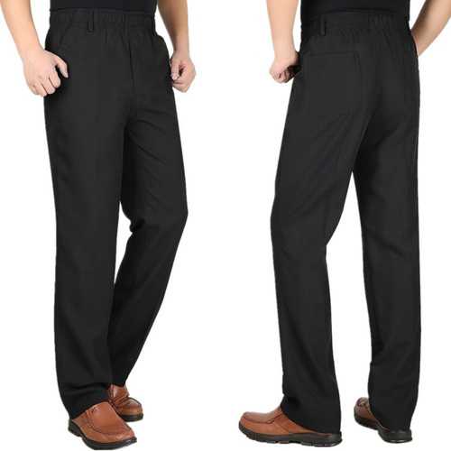 Mens straight-leg Loose Full-Length Casual Pants