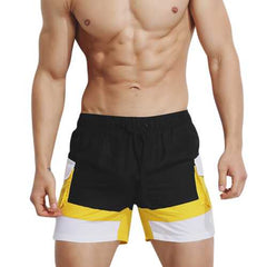 SUPPERBODY Color Splicing Side Pocket Beach Board Shorts