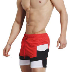 SUPPERBODY Color Splicing Side Pocket Beach Board Shorts