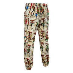 Cotton Linen Drawstring Ethnic Style Casual Pants