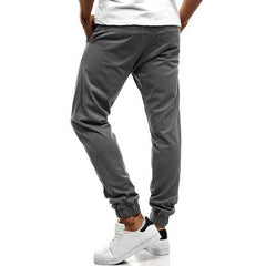 Men's Outdoor Cotton Elastic Waist Casual Jogging Pants