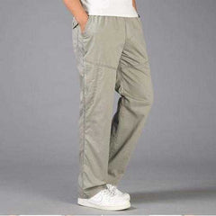 Men's Large Size Loose Washed Sports Trousers