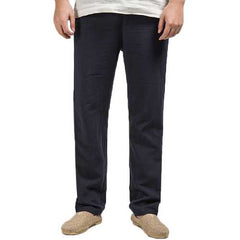 Chinese Style Men's Linen Cotton Casual Pants