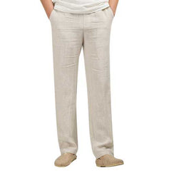 Chinese Style Men's Linen Cotton Casual Pants