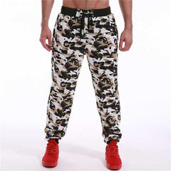 Men's Cotton Polyester Loose Fit Sports Casual Pants