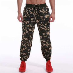 Men's Cotton Polyester Loose Fit Sports Casual Pants