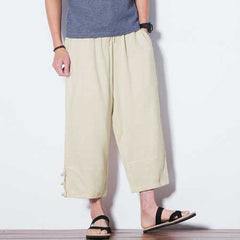 INCERUN Men's Fashion Casual Solid Color Loose Pants