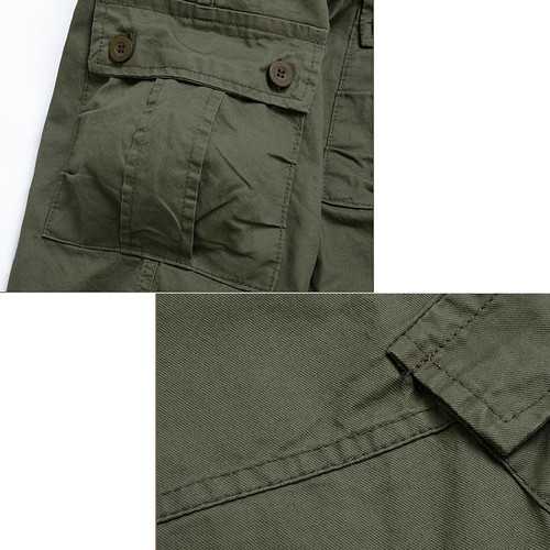 Men's Casual Loose Cargo Pants Solid Color Mulit Pockets Sports Outdoor Trousers