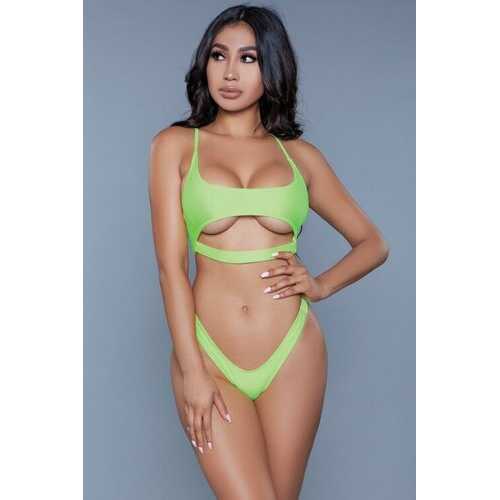 1975 Gianna 2 Piece Swimsuit Neon Yellow