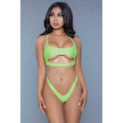 1975 Gianna 2 Piece Swimsuit Neon Yellow