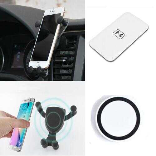 Home- Car- Travel Wireless Charger for iPhone And Smartphones - Color: White