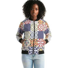 Pop Print Womens Bomber Jacket