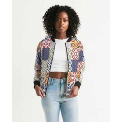 Pop Print Womens Bomber Jacket