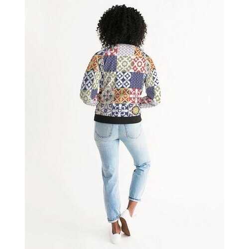 Pop Print Womens Bomber Jacket